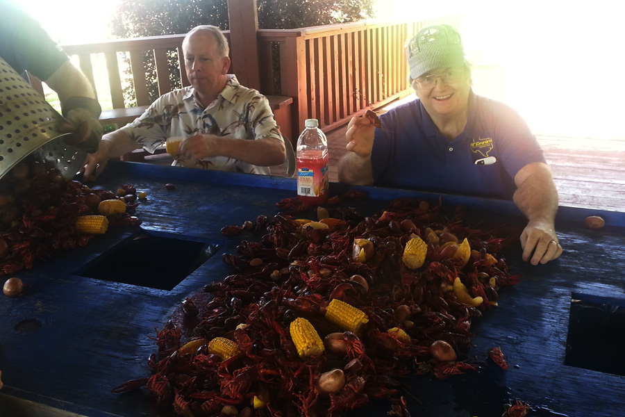 Zube Park crawfish boil