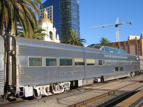 A former Super Chief Turquoise Room dome lounge at San Diego