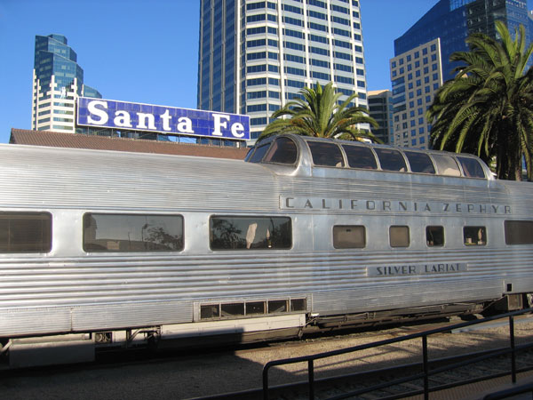 A former California Zephyr dome car