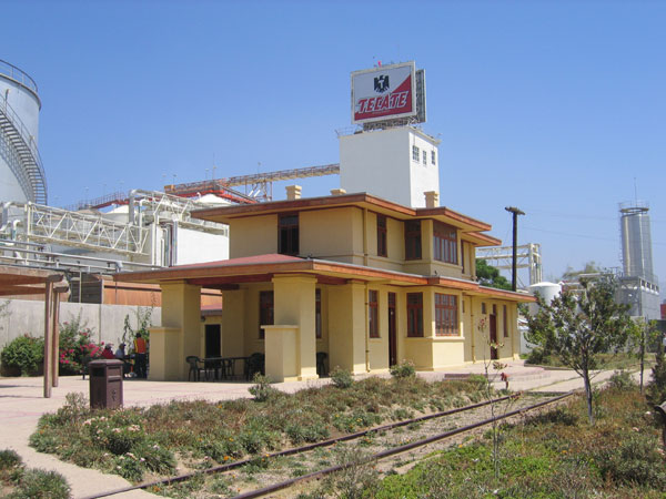 The Tecate station, built in 1915