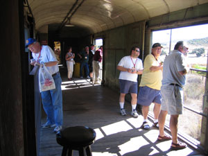 View from the baggage car
