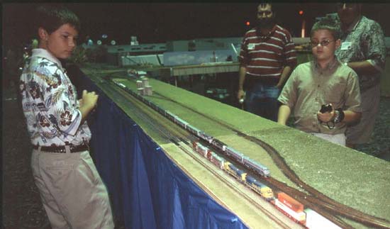Action on the NTRAK layout