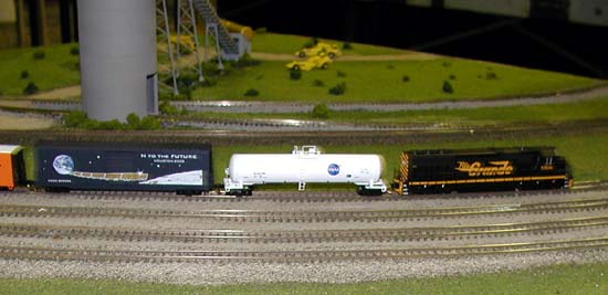 Special-run convention cars on the NTRAK layout