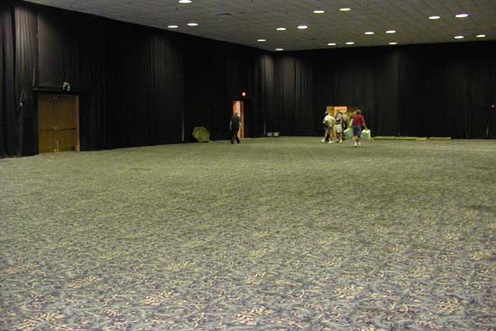 The space to be filled with the NTRAK layout