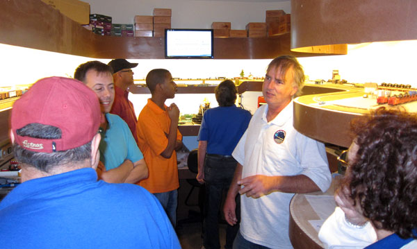 N'Crowd visits Steve Redd, Steve tells the gang about his railroad